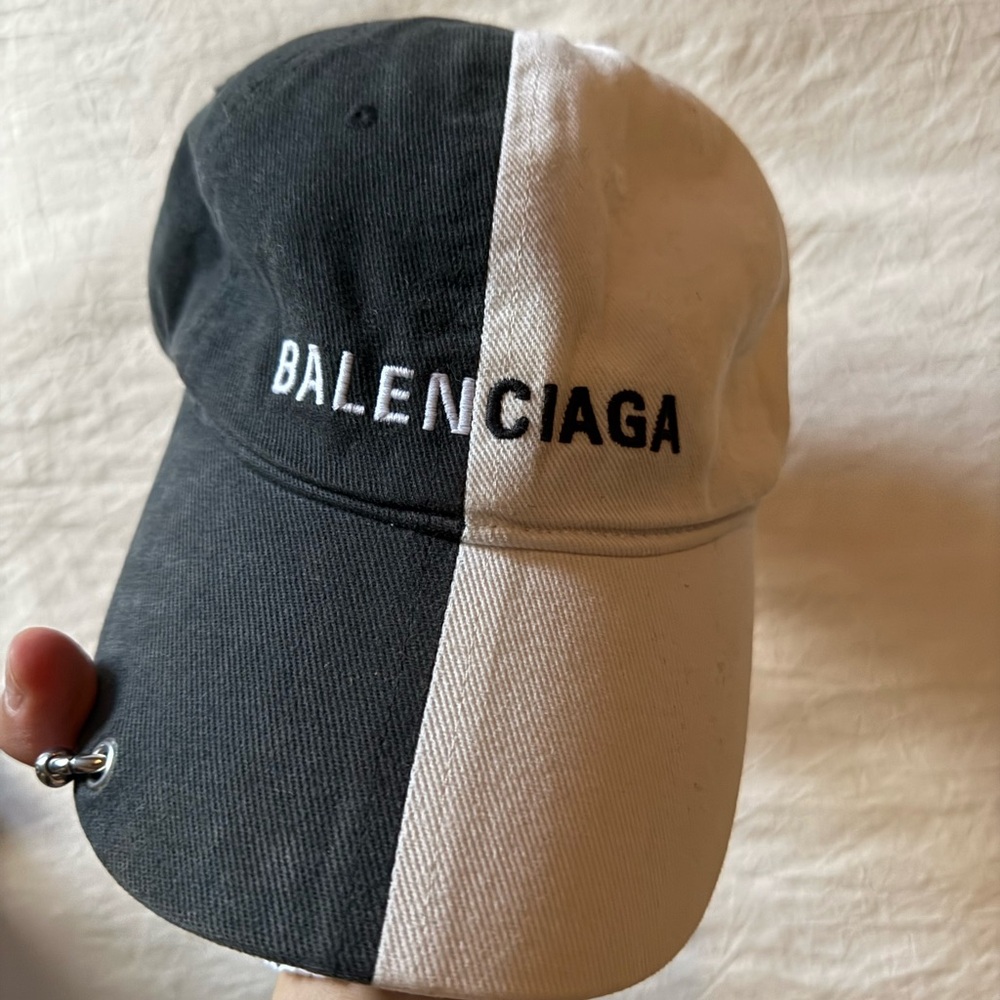 Balenciaga Two Tone Baseball Cap